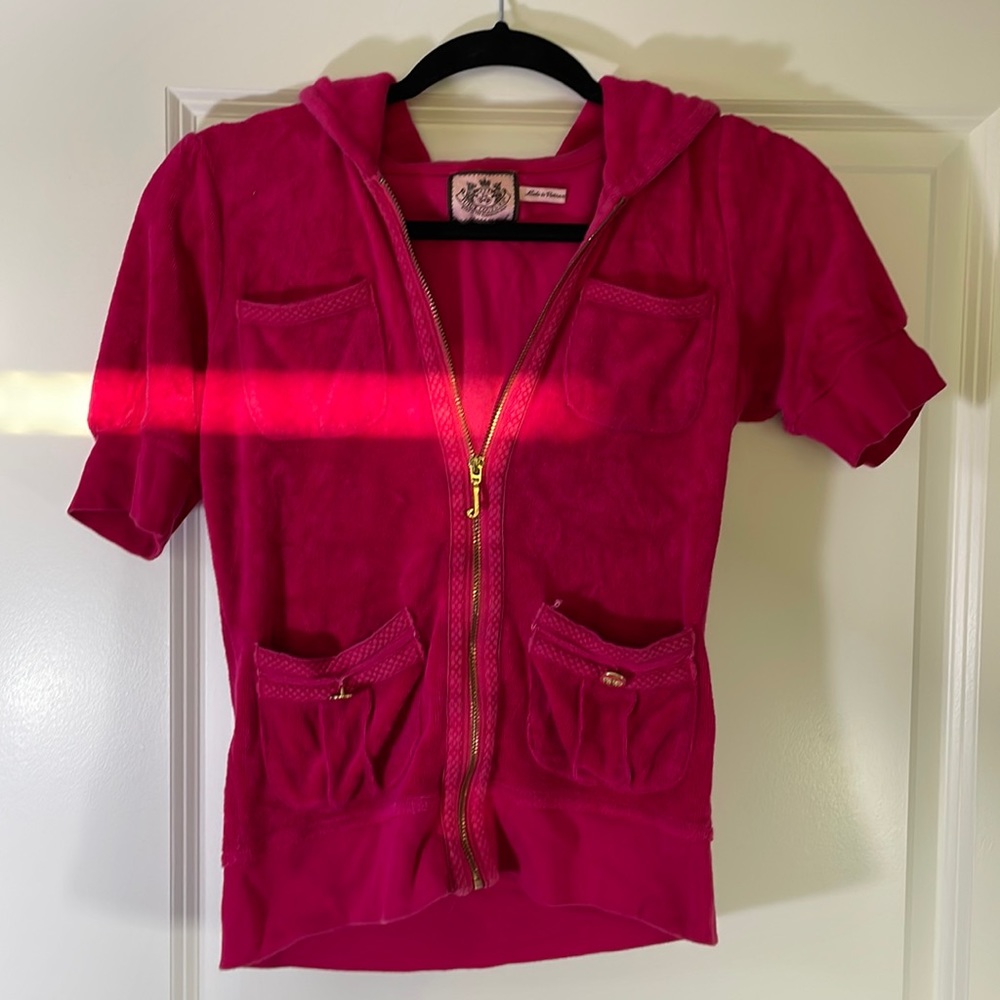 JUICY COUTURE PINK TERRY SHORT SLEEVE